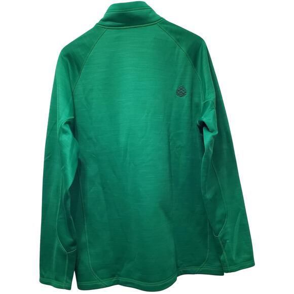 STIO Men's Size XL 1/2 Zip LS Pullover Micro Fleece Lined Green *Flaw* - Picture 7 of 14